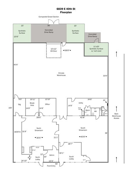 More Photos Of 6839 E 40th St, Tulsa Showroom For Sale