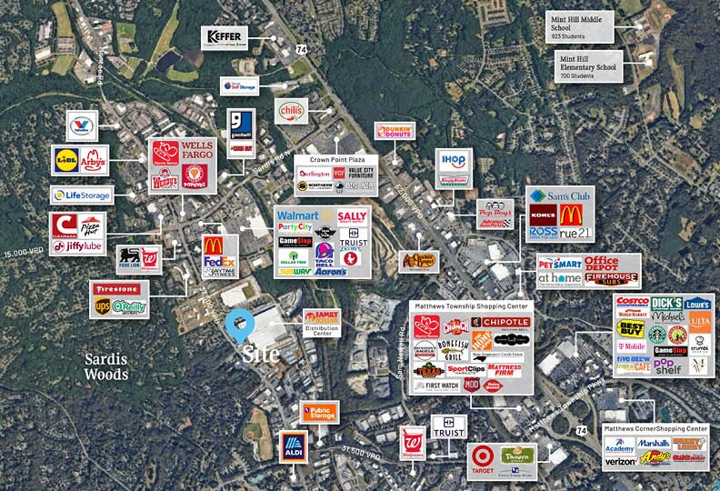 More Photos Of 10501 Monroe Rd, Matthews Storefront For Sale