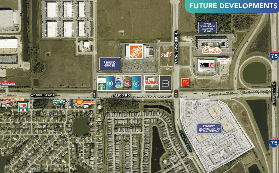 More Photos Of 17001 Three Oaks Marketplace Dr, Fort Myers Land For Lease