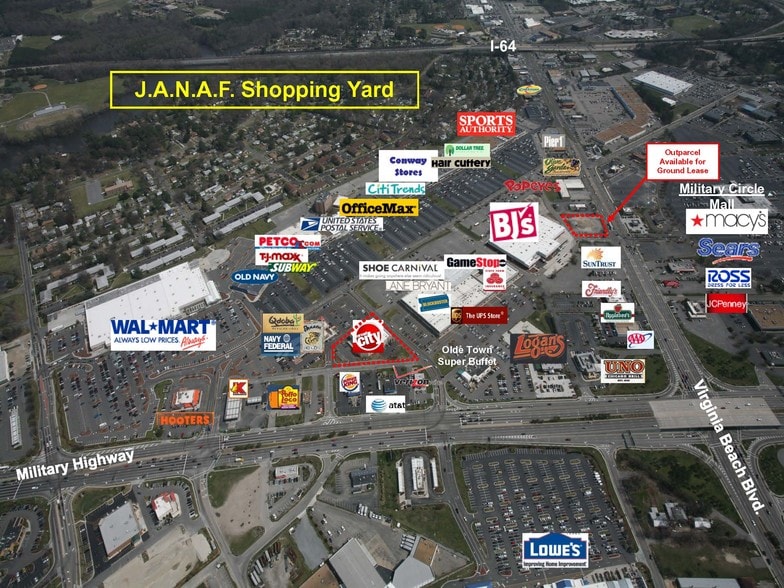 Primary Photo Of 5859 E Virginia Beach Blvd, Norfolk Land For Lease