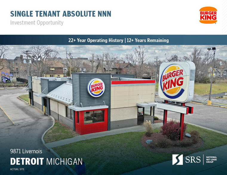 Primary Photo Of 9871 Livernois Ave, Detroit Fast Food For Sale