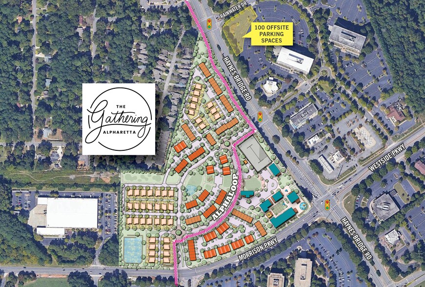 Primary Photo Of Haynes Bridge Rd @ Morrison Pkwy, Alpharetta Freestanding For Lease