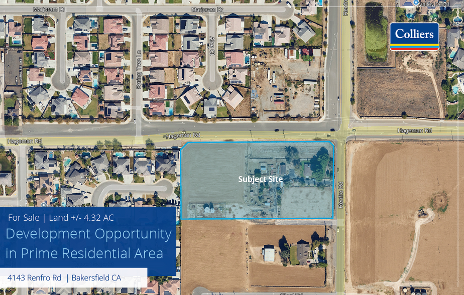 Primary Photo Of 4143 Renfro Rd, Bakersfield Land For Sale