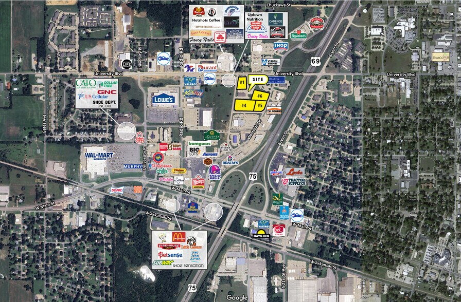 More Photos Of Criswell Blvd & University Blvd, Durant Land For Lease