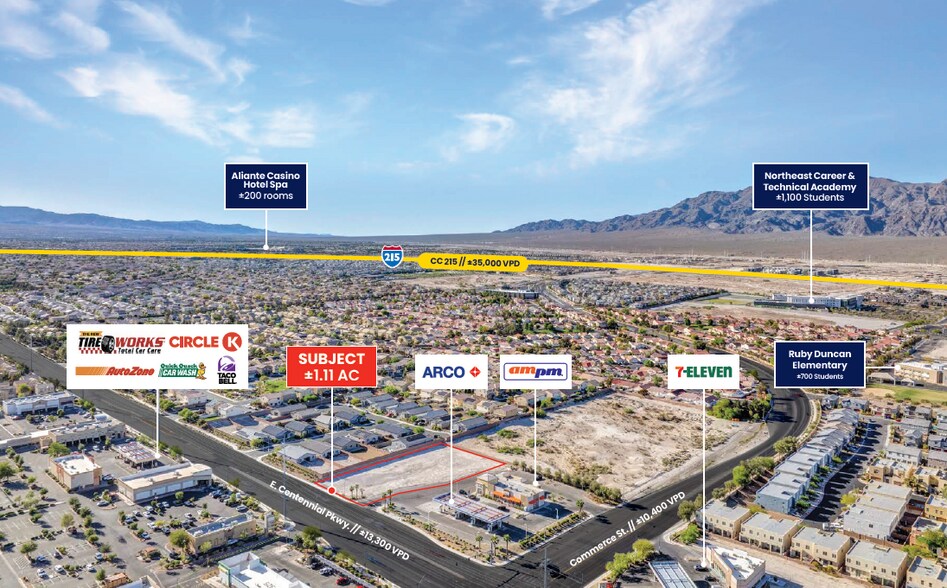 More Photos Of NW Corner Centennial & Commerce, North Las Vegas Land For Sale
