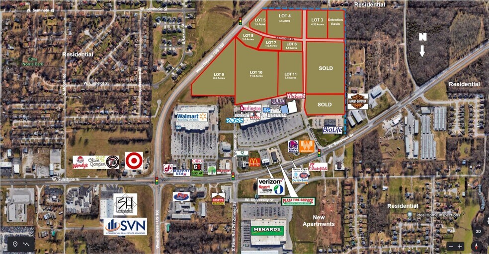 Primary Photo Of 3600 W Sunshine St, Springfield Land For Sale
