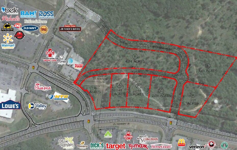 More Photos Of US Hwy 31, Alabaster Land For Sale