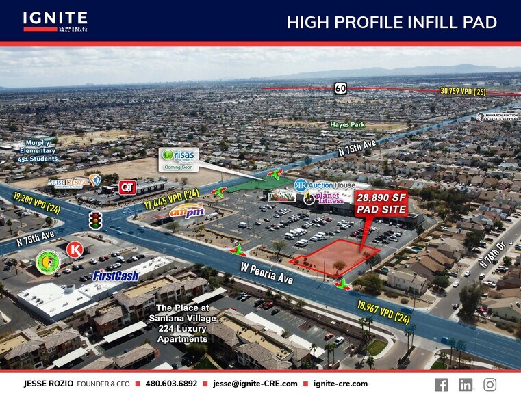 More Photos Of SWC of 75th Ave and Peoria ave, Peoria Land For Lease