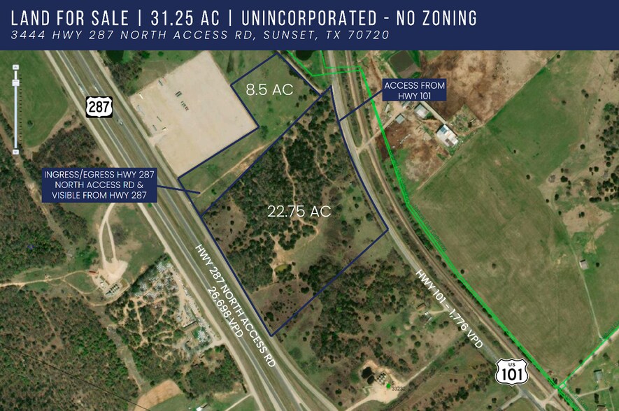 More Photos Of 3444 Highway 287 North Access Rd, Sunset Land For Sale