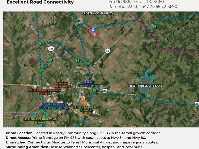 More Photos Of FM 986 Rd, Terrell Land For Lease