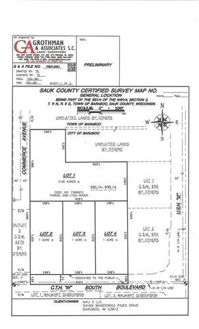 Primary Photo Of 1420 South Blvd W, Baraboo Land For Sale