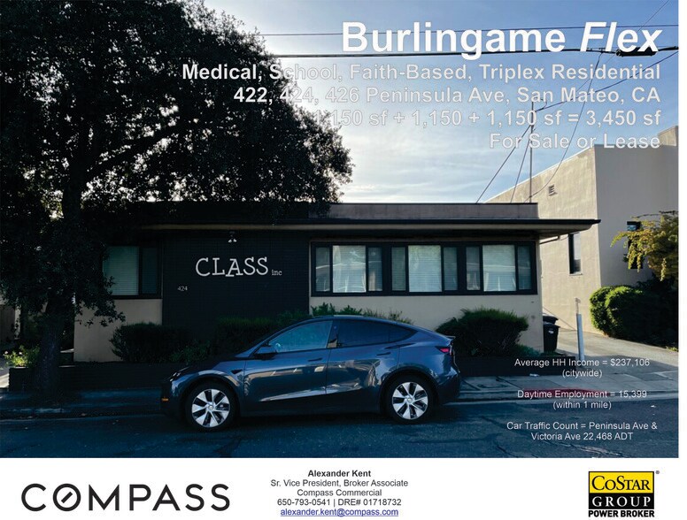 Primary Photo Of 422-426 Peninsula Ave, San Mateo Medical For Sale
