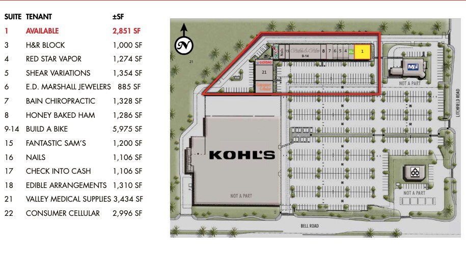 More Photos Of 13980 W Bell Rd, Surprise Unknown For Lease