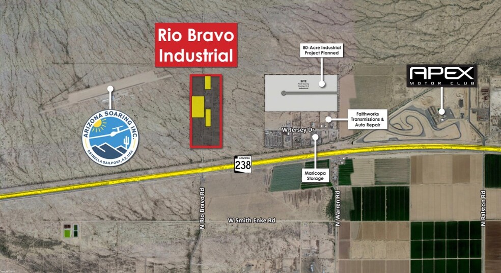 Primary Photo Of Rio Bravo and Highway 238, Maricopa Land For Sale