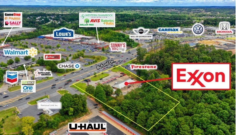 More Photos Of 3798 Buford Dr, Buford Service Station For Lease