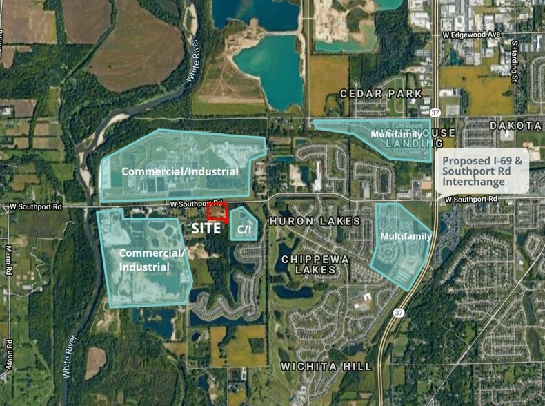 Primary Photo Of 3605 W Southport Rd, Indianapolis Land For Lease