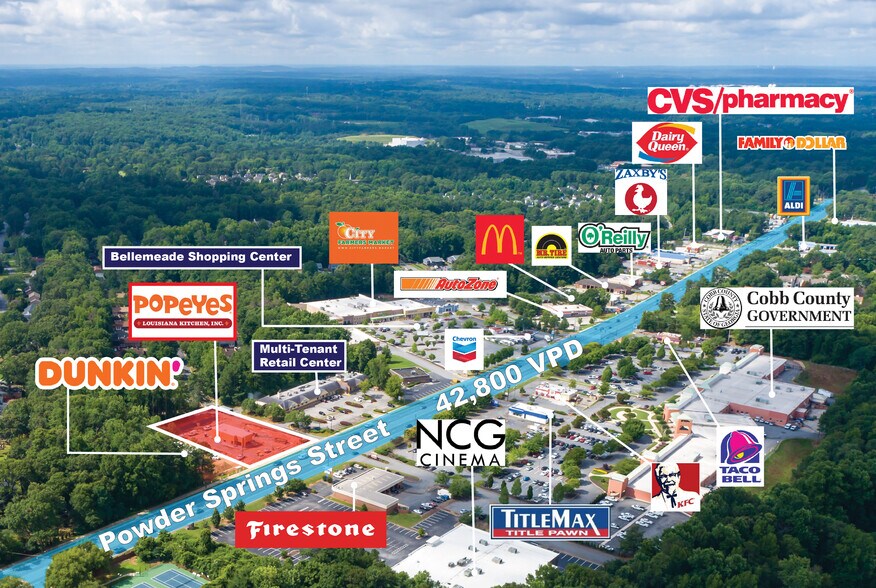 More Photos Of 1101 Powder Springs St, Marietta Fast Food For Sale