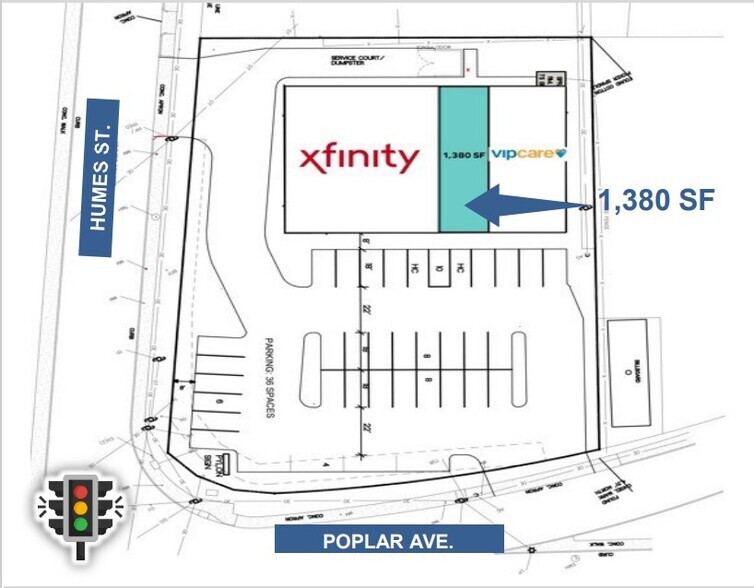 More Photos Of 2847 Poplar Ave, Memphis Storefront Retail Office For Sale