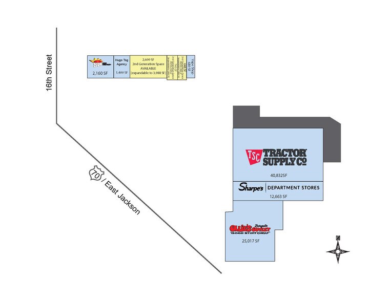 More Photos Of 1601-1623 E Jackson St, Hugo General Retail For Sale