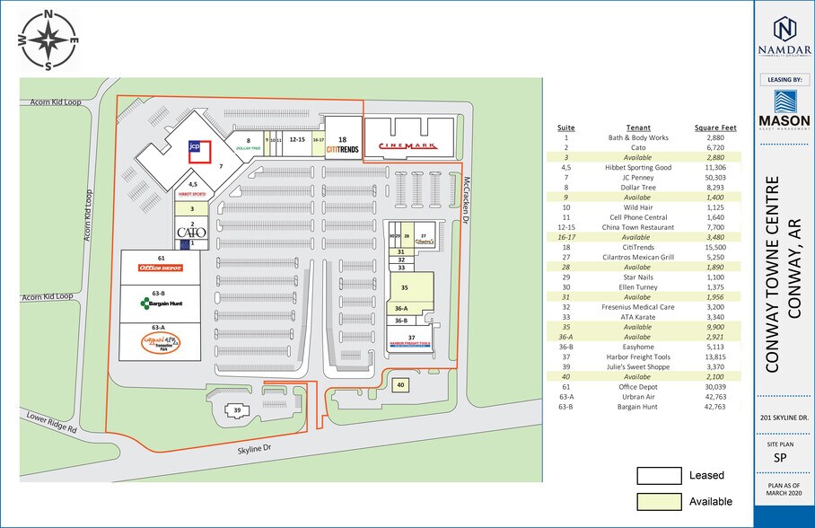 More Photos Of 201 Skyline Dr, Conway Freestanding For Lease