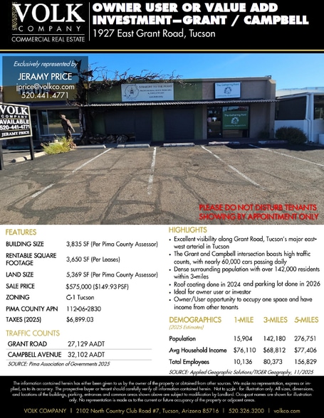Primary Photo Of 1927 E Grant Rd, Tucson Freestanding For Sale