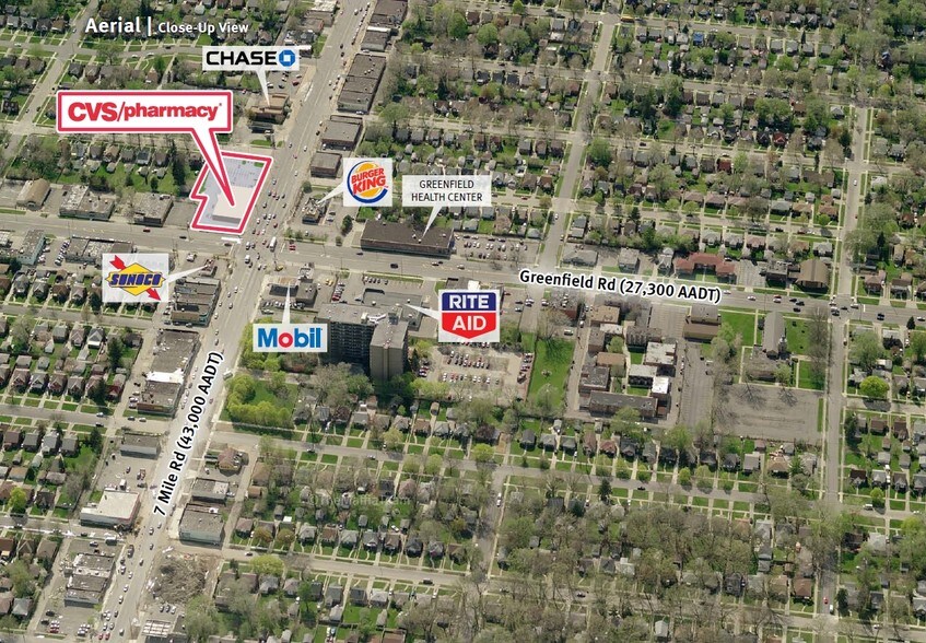 More Photos Of 15521-15573 W 7 Mile Rd, Detroit Drugstore For Lease