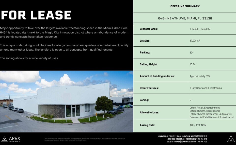 More Photos Of 6454 NE 4th Ave, Miami Light Manufacturing For Lease