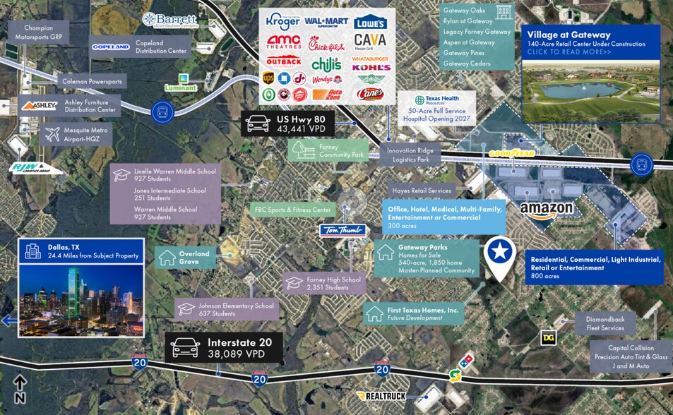 More Photos Of FM 1641 Hwy @ Gateway Blvd, Forney Land For Sale