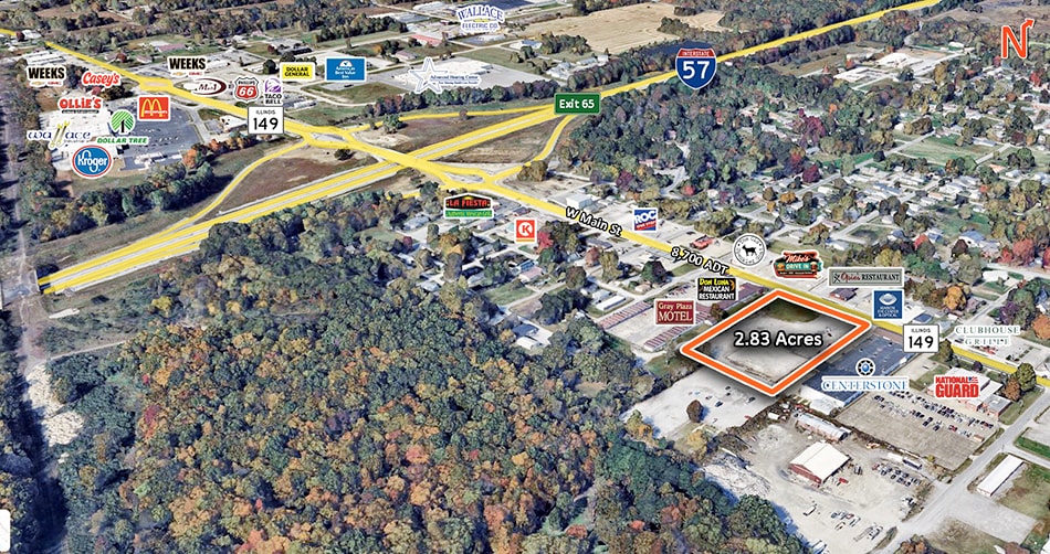 Primary Photo Of 1001 Main st, West Frankfort Land For Sale