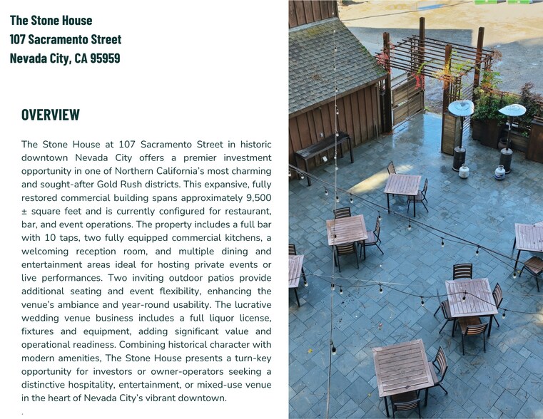 More Photos Of 107 Sacramento St, Nevada City Restaurant For Sale