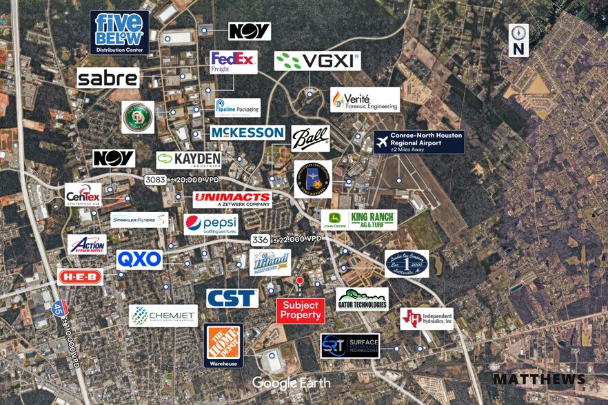 More Photos Of 2014 Airport Rd, Conroe Warehouse For Lease