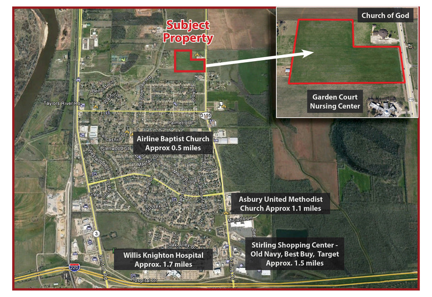 Primary Photo Of 20 Acres Airline Dr Dr, Bossier City Land For Sale