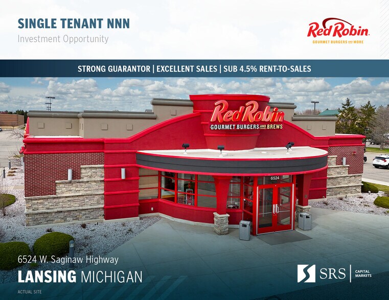 Primary Photo Of 6524 W Saginaw Hwy, Lansing Restaurant For Sale