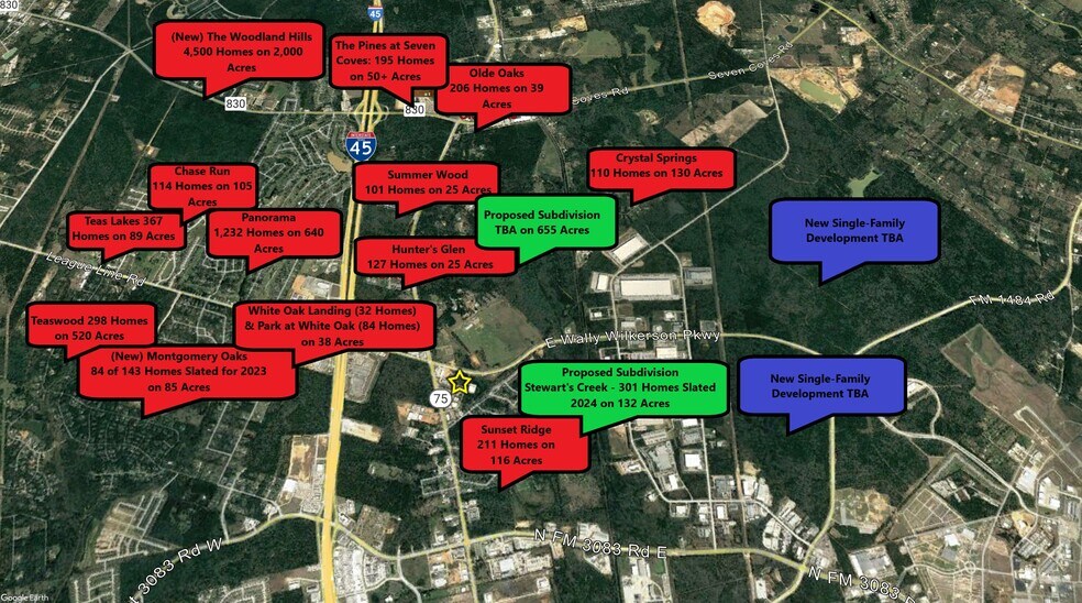 More Photos Of Highway 75 & League Line Rd, Conroe Land For Sale