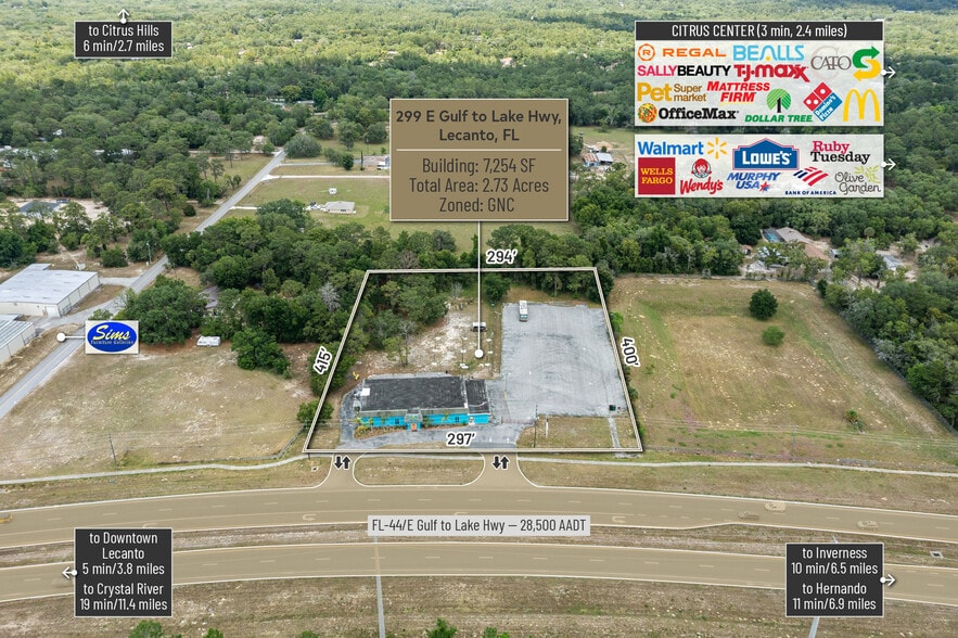 More Photos Of 299 E Gulf To Lake Hwy, Lecanto Storefront For Sale