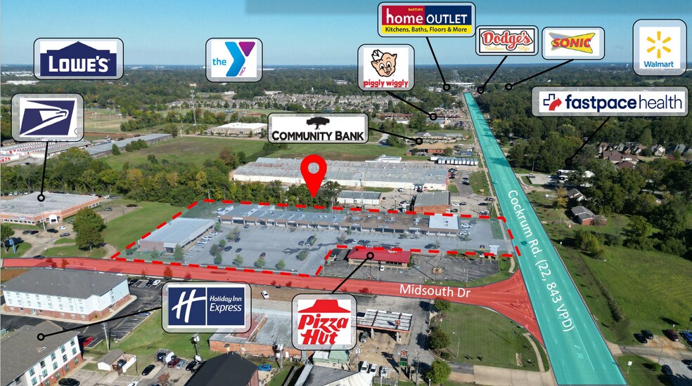 More Photos Of 8200 Midsouth dr, Olive Branch Supermarket For Lease