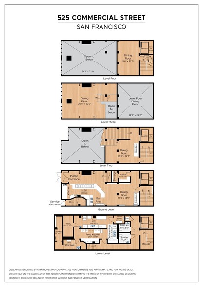 More Photos Of 525-527 Commercial St, San Francisco Restaurant For Lease