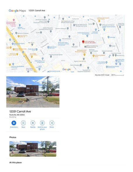 More Photos Of 12331 Carroll Ave, Rockville Flex For Lease