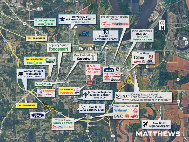 More Photos Of 2801 S Olive St, Pine Bluff General Retail For Sale