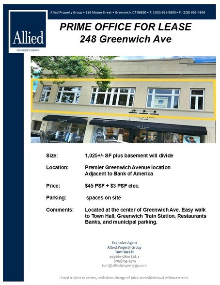 Primary Photo Of 244-248 Greenwich Ave, Greenwich, Ct, Greenwich Storefront For Lease