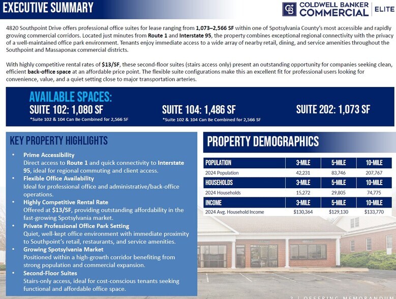 More Photos Of 4820 Southpoint Dr, Fredericksburg Office For Lease