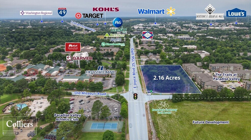 More Photos Of NWC E Joyce & N Old Missouri Road Blvd, Fayetteville Land For Sale