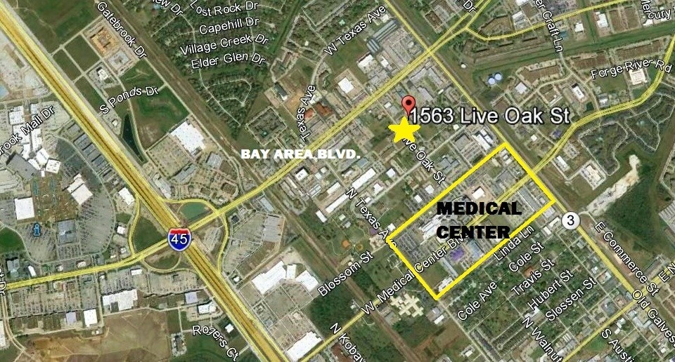 More Photos Of 1563 Live Oak St, Webster Office For Sale