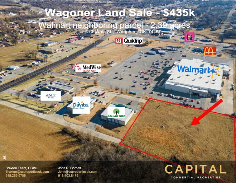 Primary Photo Of 410 Wall St, Wagoner Land For Sale