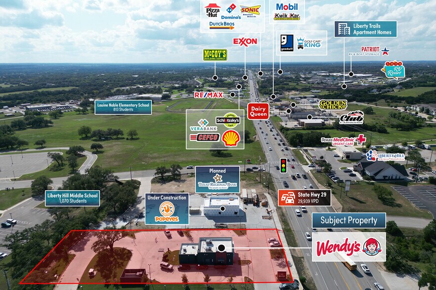 More Photos Of 13001 TX-29, Liberty Hill Fast Food For Sale