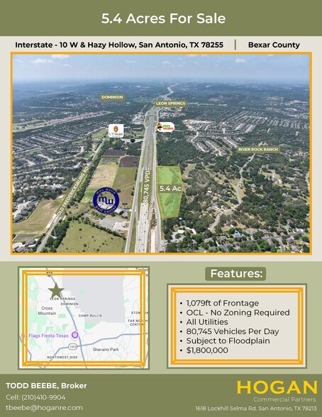 Primary Photo Of 26087 Interstate 10 W, San Antonio Land For Sale