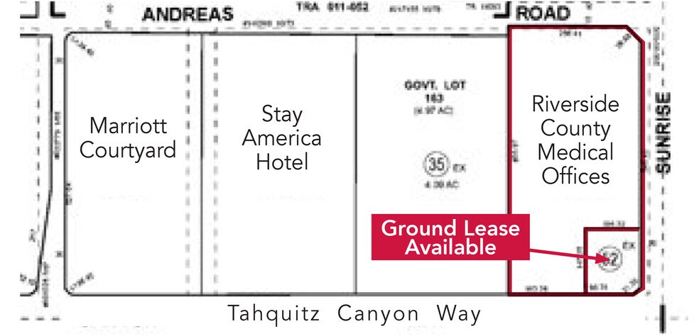 Primary Photo Of NWC Tahquitz Canyon & Sunrise Way, Palm Springs Land For Lease