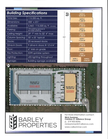 More Photos Of 2750 Barley Rd, Valparaiso Light Distribution For Lease