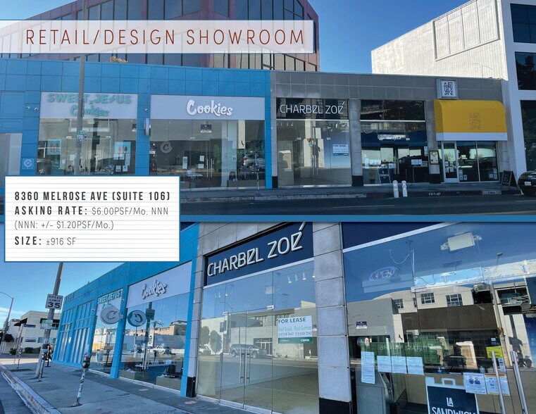 More Photos Of 8360 Melrose Ave, Los Angeles Storefront Retail Office For Sale