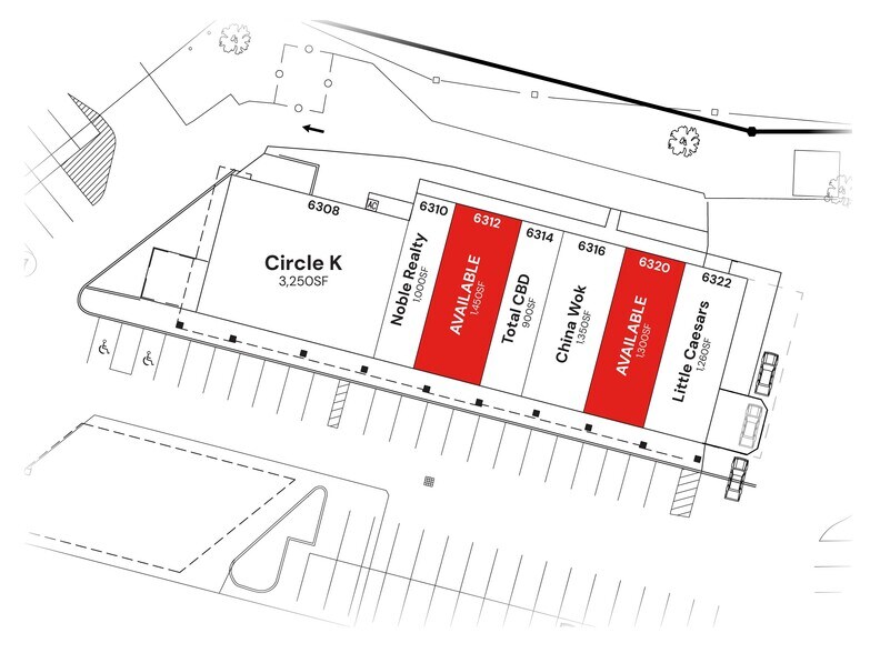 More Photos Of 6308-6322 Oaklandon Rd, Indianapolis Storefront For Lease